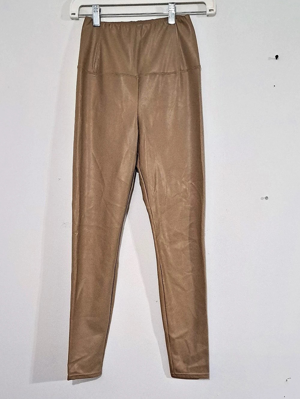 Wilfred Free Faux Leather Leggings in Brown Size Small